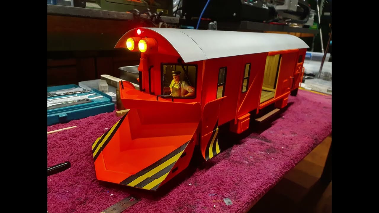 Snow Plow Wagon Light installation (Gauge G)