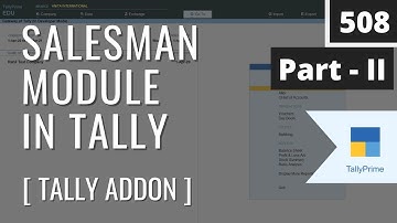 Salesman Module in Tally Prime | Tally Add-On | Broker Commission Module - Part 2