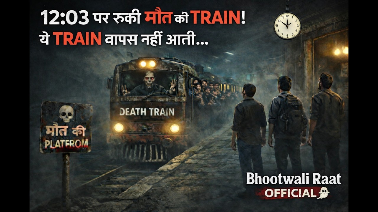 🔥12:03 प्लेटफॉर्म परआई DEATH TRAIN🚂💀जो इसमें चढ़ा, वो कभी वापस नहीं आया! | BHOOTWALI RAAT OFFICIAL👻🔥