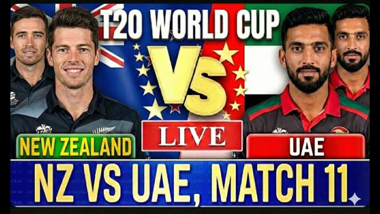 New Zealand vs United Arab Emirates, 11th Match - Live Cricket