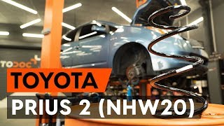 Comment changer Kit de distribution + pompe à eau TOYOTA PRIUS Hatchback (NHW20_) - video gratuit en ligne