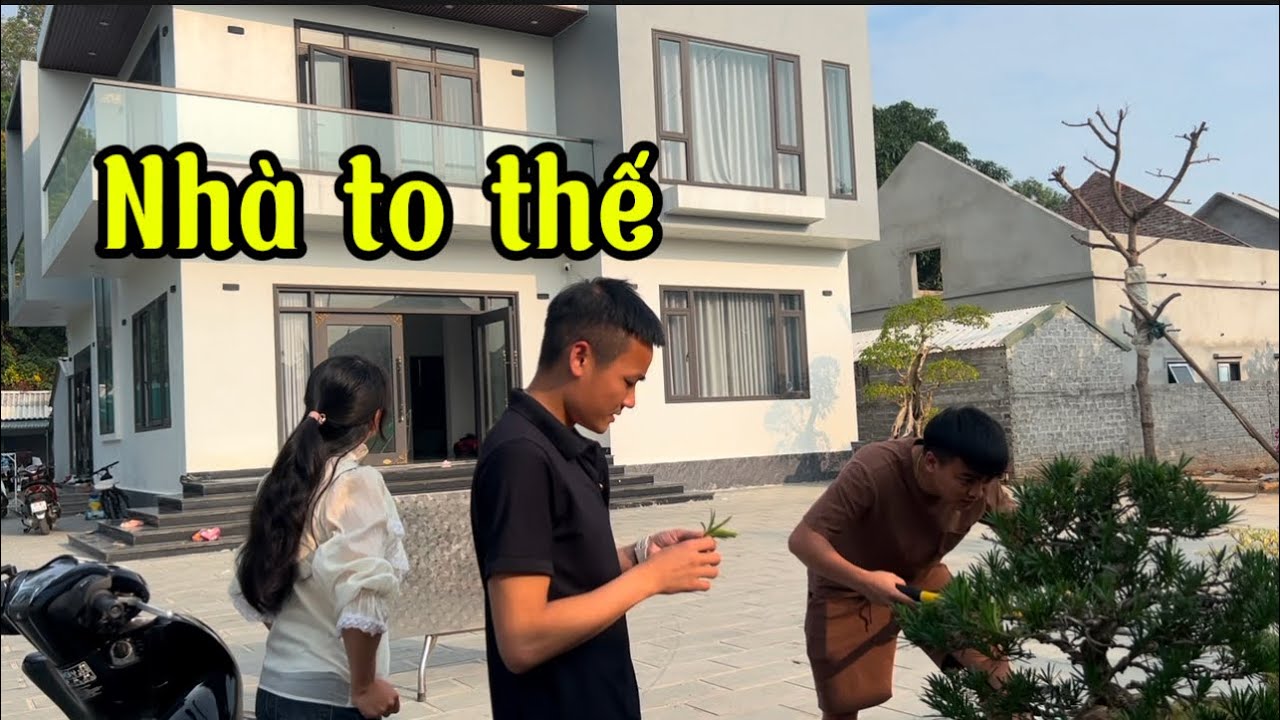 Hưng Dẫn Hoa Đến Nhà Cường Chơi , Hoa Bất Ngờ Vì Nhà Rộng Quá!!