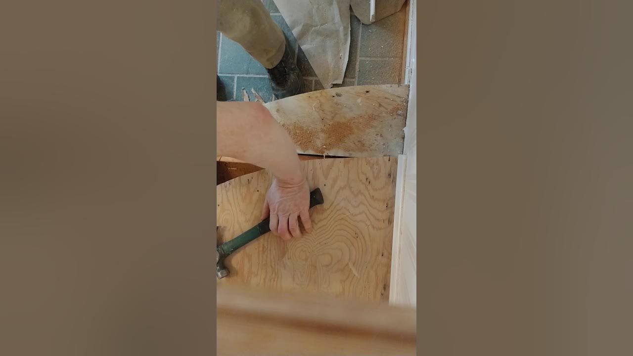 Part 1 of installing curved stair tread YouTube