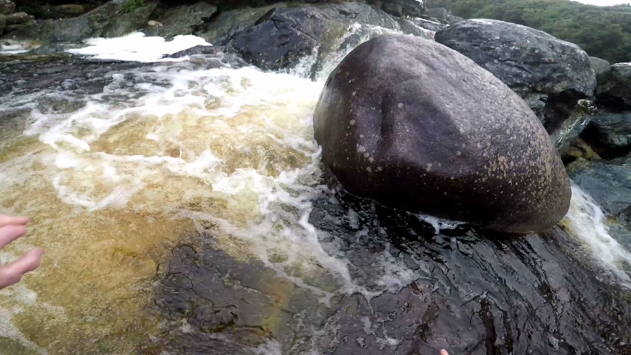 Bouldering in Bloody Bridge.