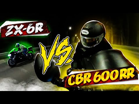 ЗАРУБА Kawasaki ZX 6R Ninja 07 vs Honda CBR 600 RR 09