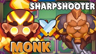 Max MONK vs Max SHARPSHOOTER | Replay PVP | Rush Royale