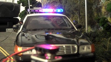 1/18 Scale Style #1 ECONOMY Version Flashing LED Lightbar for Custom Police Models