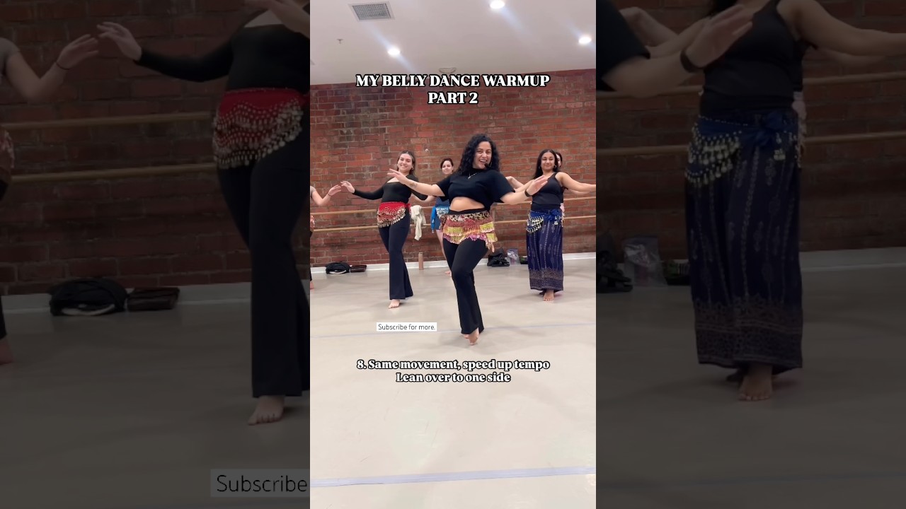 Part 2 | belly dance warmup! Subscribe for more! 