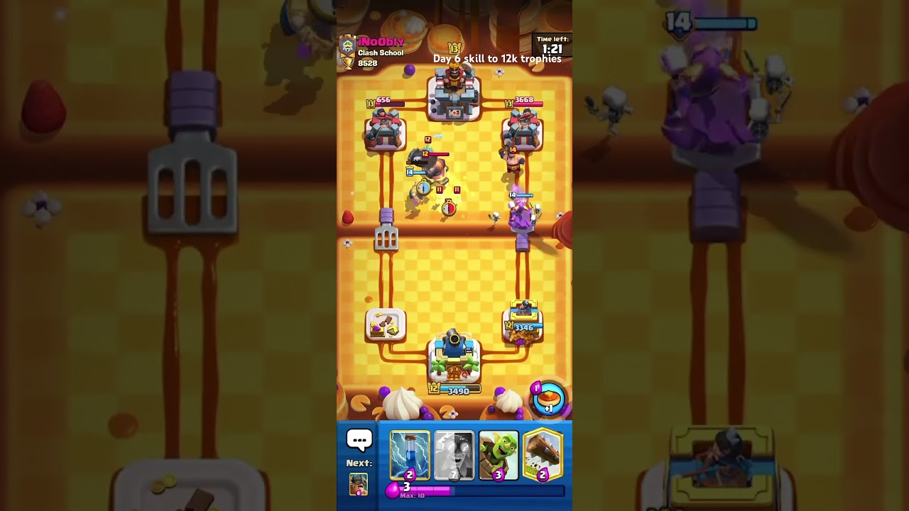 Day 6 skill to 12k trophies 