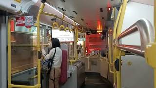 KMB U-276 3ATENU7 TU7399 @ 276P Ventura落車門開關門過程,㩒鐘聲及谷亭街報站