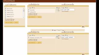 Advanced Search in eHRAF