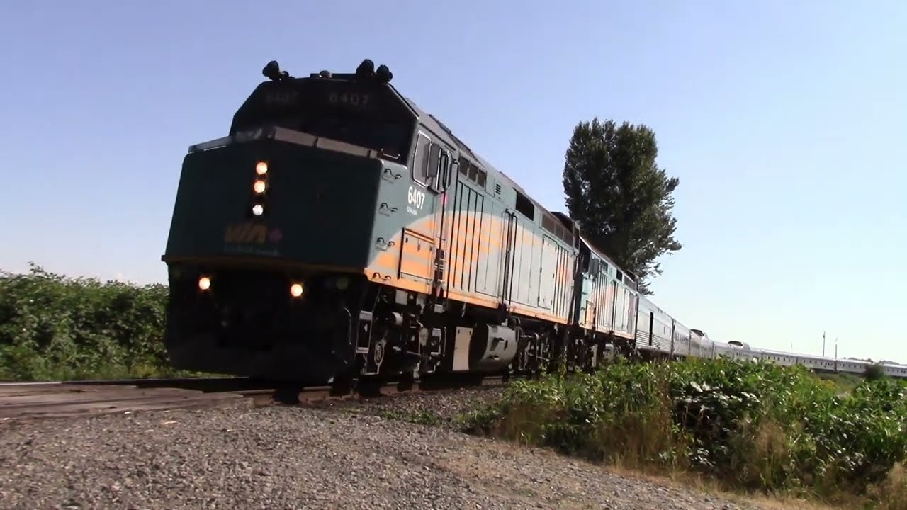 Trains BC 2022 VIA 2 The Canadian (Passenger Train) Matsqui Canada