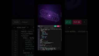 🌌 I CREATED A REALISTIC GALAXY USING ONLY HTML, CSS & JAVASCRIPT 🤯