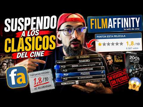 ¡NO ME MATÉIS! He SUSPENDIDO estos CLÁSICOS| PELÍCULAS VISTAS y MIS PUNTUACIONES en FILMAFFINITY