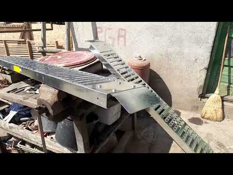 Пандуси 183см х 22,5см до 450 кг 2 штуки HECHT 005003 переносний трап апарель, видео 4