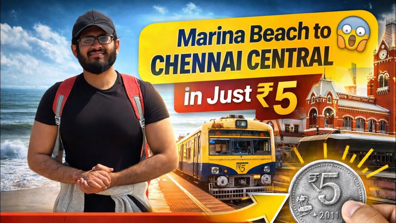Marina Beach to Chennai Central 