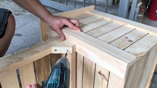 How to Build, Step by Step DIY Plans  The Perfect DIY Planter Bench For Your Garden