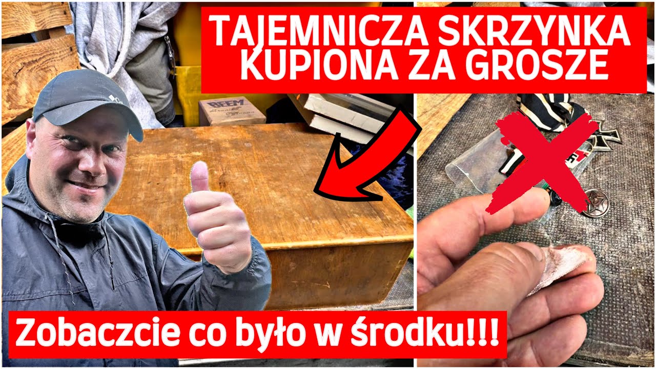 Zakupy na niemieckim targu staroci. Ta skrzynka to był dobry zakup!!!