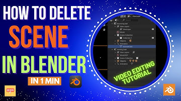 How To Delete A Scene In BLENDER?