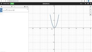 Graph, Move and Cut a Parabola using Desmos Calculator