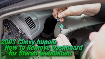 [TUT] 2003 Chevy Impala How to Remove Dashboard for Receiver Installation