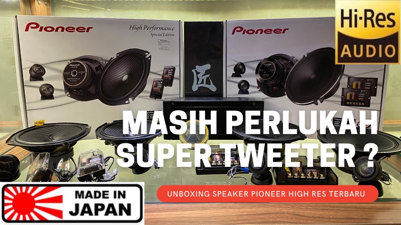 UNBOXING SPEAKER PIONEER HIGH RES AUDIO MADE IN JAPAN | TSJ-170C | TSV-170C | TSVR-170C