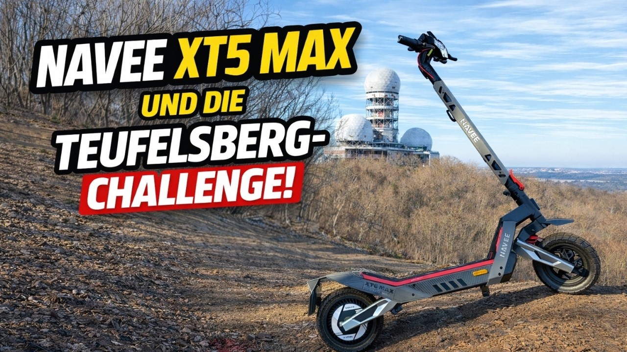 NAVEE XT5 MAX im Härtetest ⚡ Teufelsberg Challenge in Berlin! #escooter #navee #teufelsberg