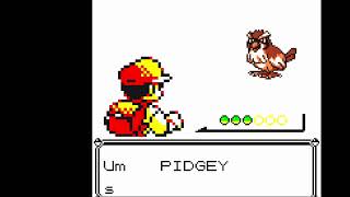 Pokemon Yellow + Gameplay + Pidgey = Surra no geodude e onix com Gust/Vento (Parte 02)