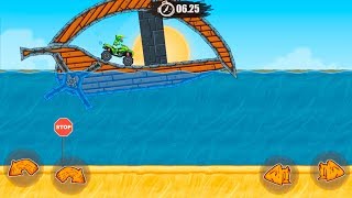 Moto X3M Bike Race Game GREEN ATV BIKE - Gameplay Android & iOS games screenshot 3