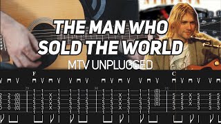 Nirvana - The Man Who Sold The World - MTV Unplugged (Guitar lesson with TAB) Resimi