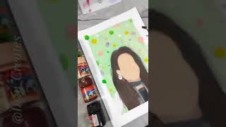 Vector Art of A Girl #myfirsttime  #shorts #vectorart