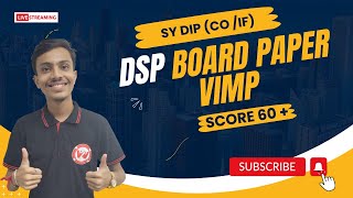 DSP | SY diploma AIML | Board Paper Solution & VIMP for Board Exam