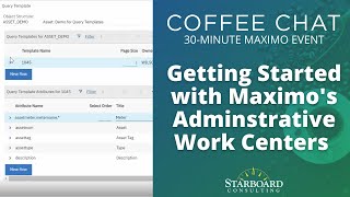 Maximo Administrative Work Center