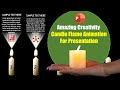 Visualizing a Burning Candle Shape Infographic / Powerpoint Animation Presentation