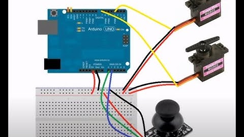 2 серво и джойстик ардуино (2 servo and joystick arduino).