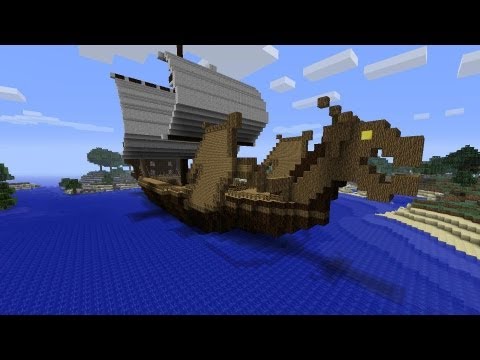 Minecraft Showcase: Dragon Viking Ship - YouTube