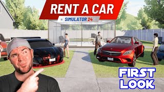 Opening Up My Own Rental Car Shop! | Rent A Car Simulator 24 | First Look!