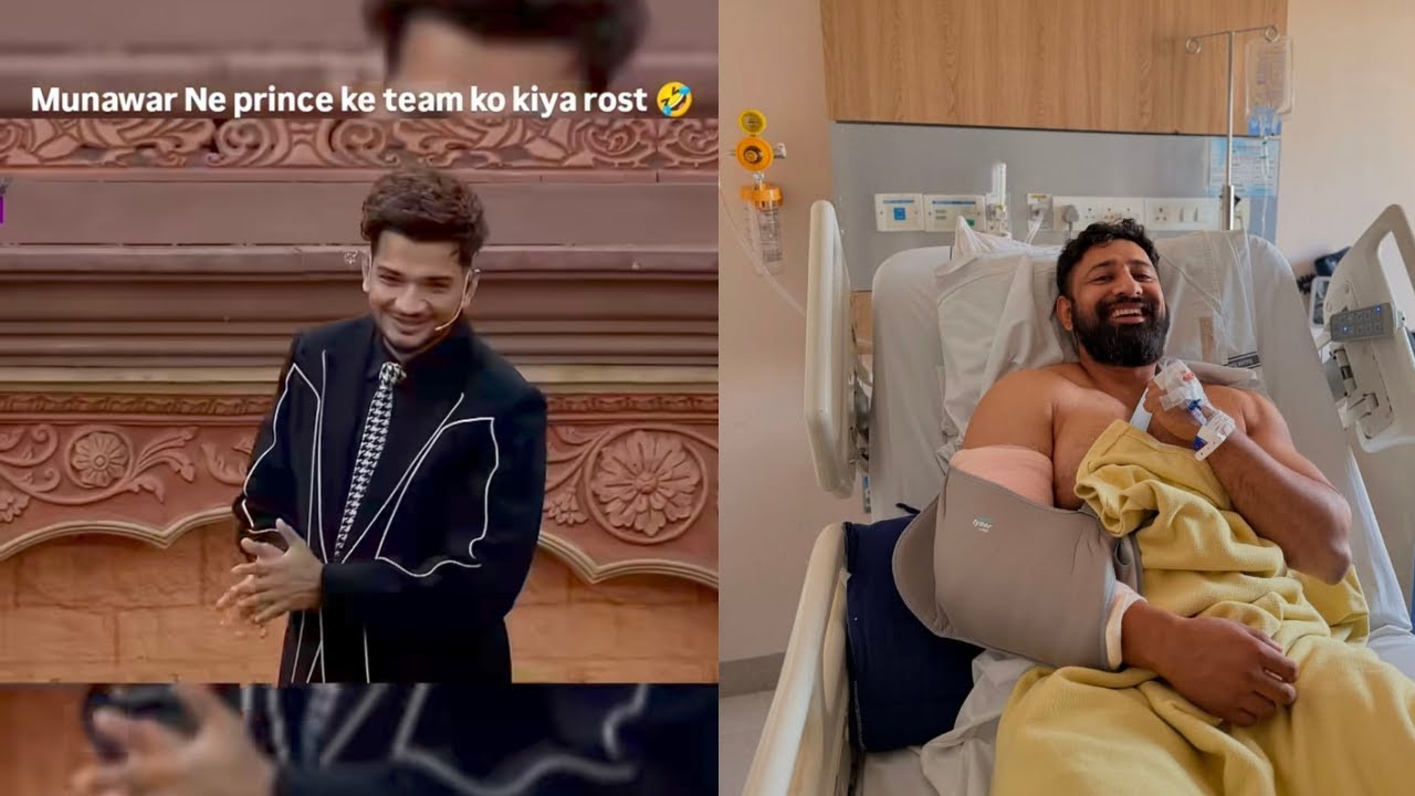 The 50 show munawar Roast Prince Narula Rajat dalal injury 🤕 sad news #rajatdalal