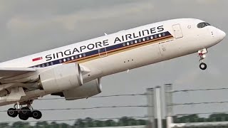 Recently recovered footage of 9V-SMP (A359) departing from IAH to Manchester