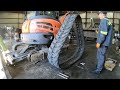 NEW SHOES! REPLACING A BROKEN TRACK &amp; SPROCKET ON THE MINI EXCAVATOR!