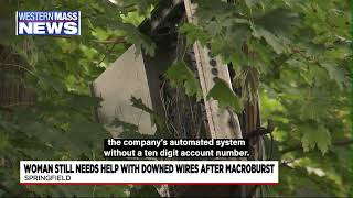 Springfield resident says utility wires remain in backyard since macroburst