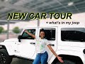 I bought my DREAM CAR at 22 + CAR TOUR | Jeep Wrangler Unlimited Sahara