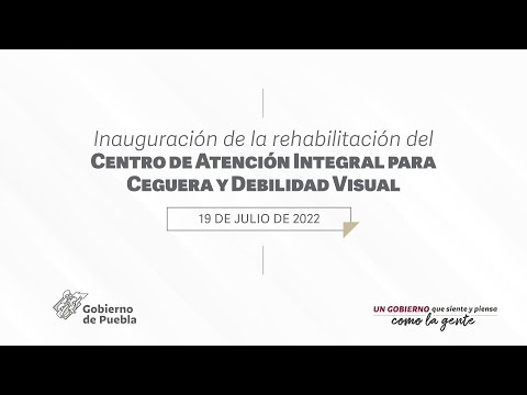 Inauguración de la rehabilitación del Centro de Atención Integral para Ceguera y Debilidad Visual