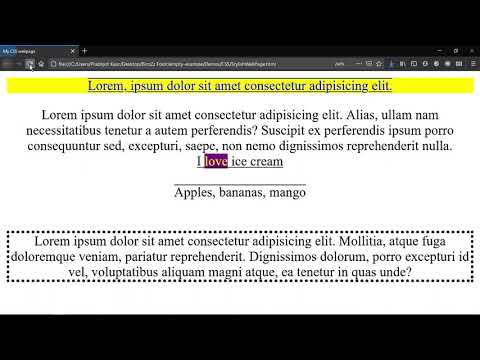 Learning CSS (Part 5). CSS Border Property : Style