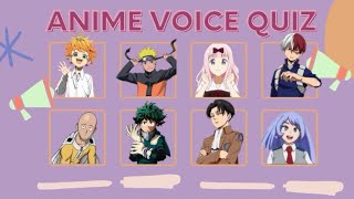 ANIME VOICE QUIZ! Guess who is talking! screenshot 1