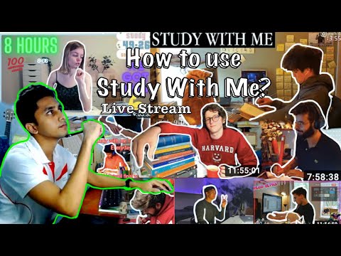 How to use Study With Me Live Stream | Study productively | No procrastination, all you need to know