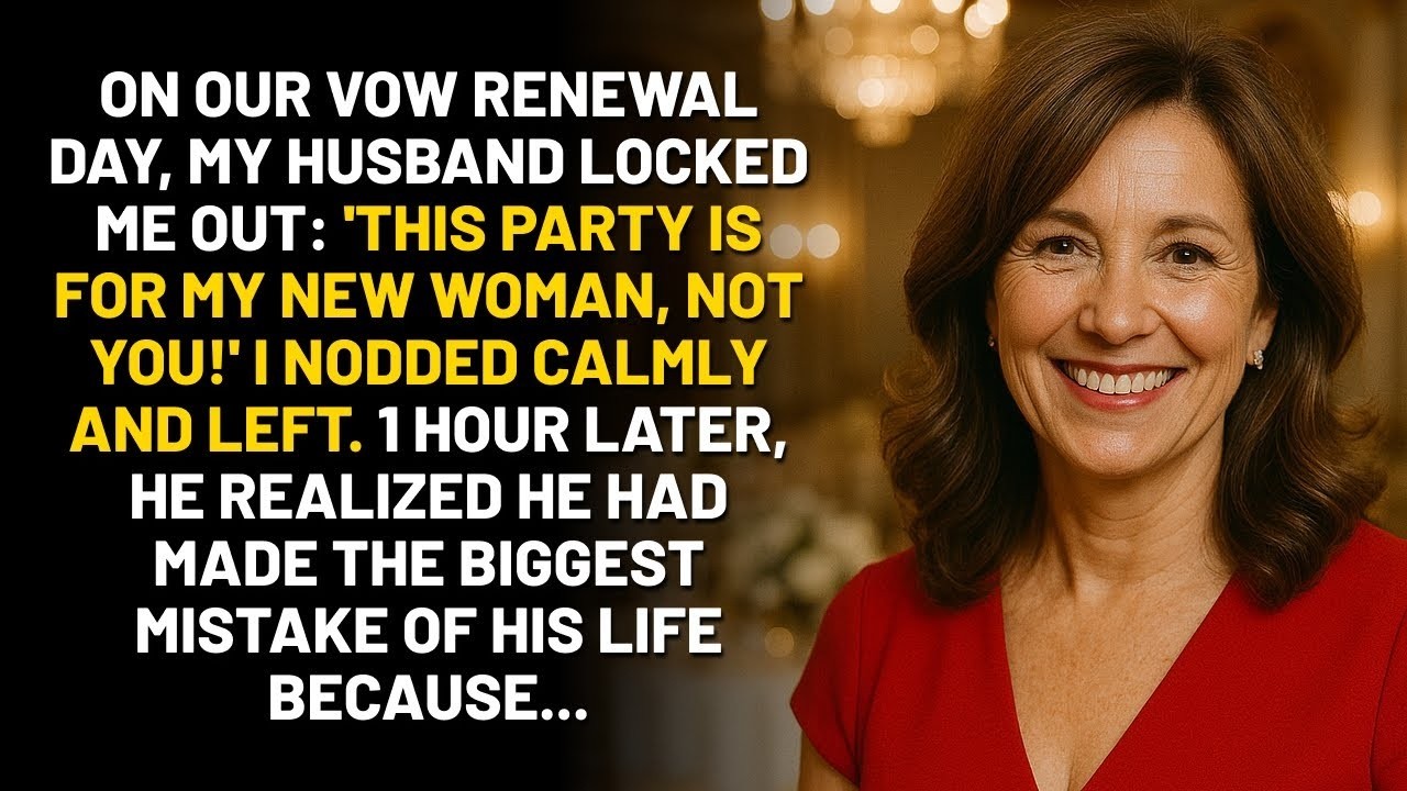 On Our Vow Renewal Day, My Husband Banned Me For His New Woman  I Left Silently  1 Hour Later