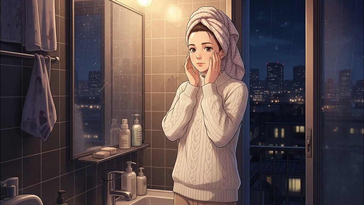 A quiet night, warm lights, soft rain — just home 🌧️✨Slow down. Breathe. Sleep peacefully.🍁🌷