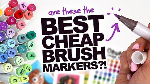What are brush markers used for?