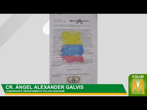 Policía Guaviare investiga veracidad de panfleto
